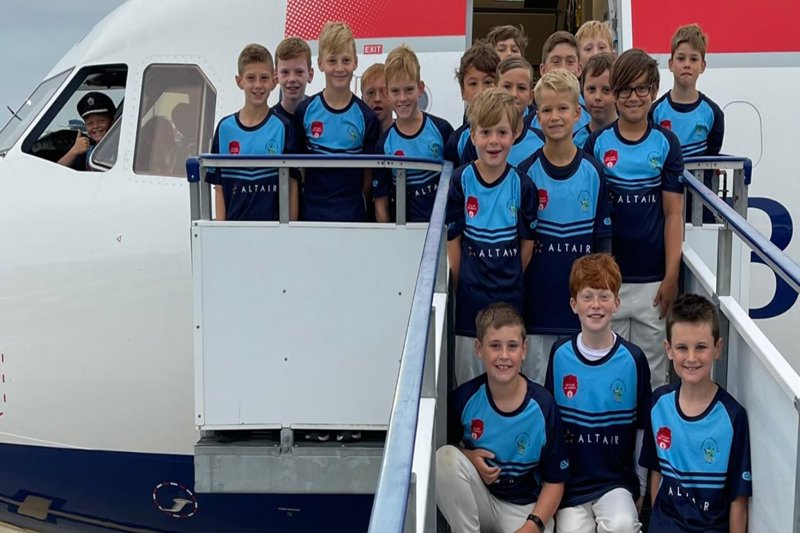 The Chirpy Academy Under 11s get ready to enjoy a day at Wimbledon Cricket Club.